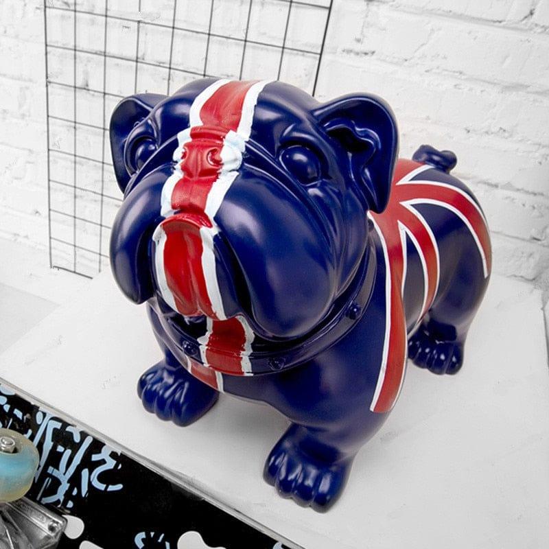 Shop 0 A 42cm British Bulldog Statue Decor Abstract Pet Dog Animal Resin Craftwork Show Window Office Hotel Living Room Decoration R1089 Mademoiselle Home Decor