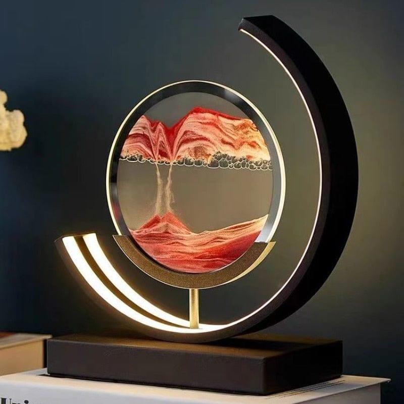 Shop 0 LED Quicksand Painting Hourglass Art Unique Decorative Sand Painting Night Light Bedroom Decoration Glass Hourglass Table Lamp Mademoiselle Home Decor