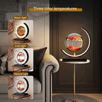 Shop 0 LED Quicksand Painting Hourglass Art Unique Decorative Sand Painting Night Light Bedroom Decoration Glass Hourglass Table Lamp Mademoiselle Home Decor