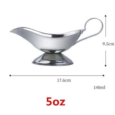 Shop 0 5 oz 304 Sauce Dripless Lip Salt Spice Gravy Boat Kitchen Restaurant steak Sauce Lip Stainless Steel Sauce Boat Sauce Storage Box Mademoiselle Home Decor