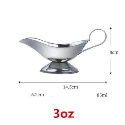 Shop 0 3 oz 304 Sauce Dripless Lip Salt Spice Gravy Boat Kitchen Restaurant steak Sauce Lip Stainless Steel Sauce Boat Sauce Storage Box Mademoiselle Home Decor