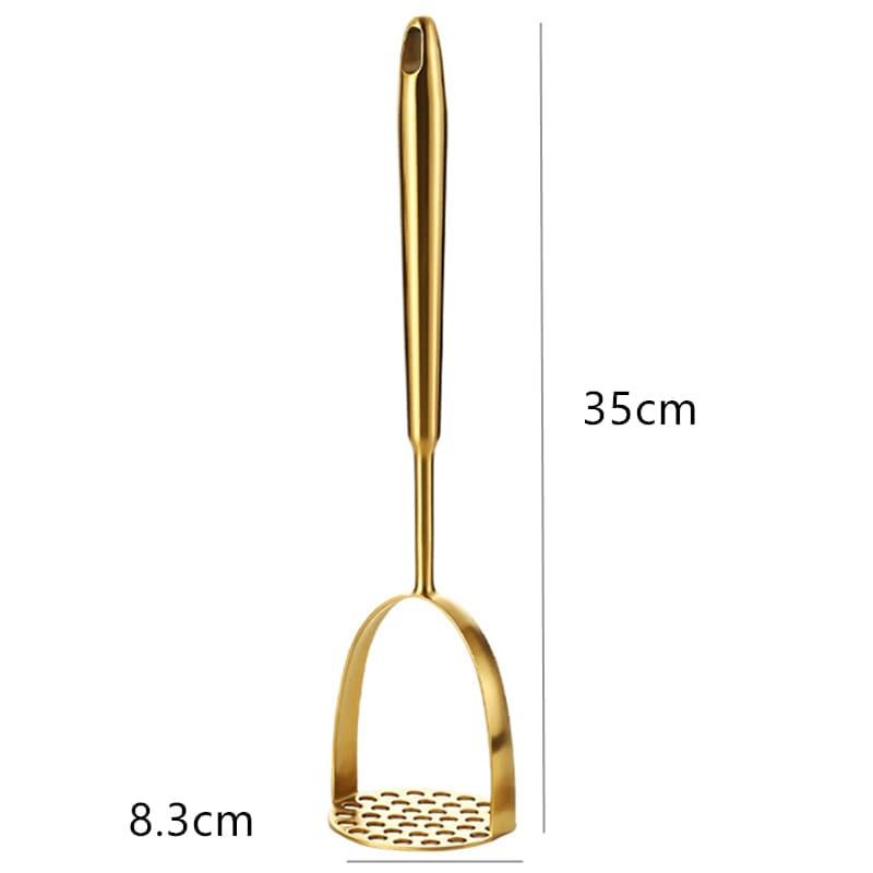 Shop 0 CN / Style 4 Home Manual Stainless Steel Potato Masher Pressed Pumpkin Ricer Smooth Mashed Crusher Fruit Vegetable Press Gold Kitchen Gadgets Mademoiselle Home Decor