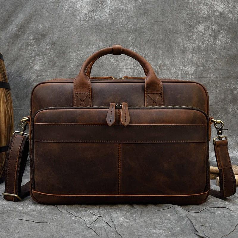 Shop 0 Dark Brown Elias Briefcase Mademoiselle Home Decor