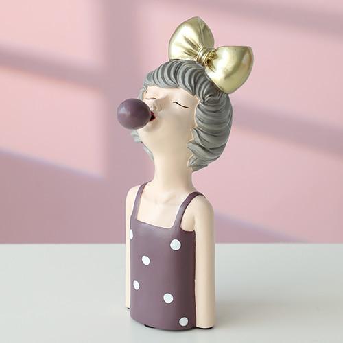 Shop 200044142 Purple Emma Sculpture Mademoiselle Home Decor