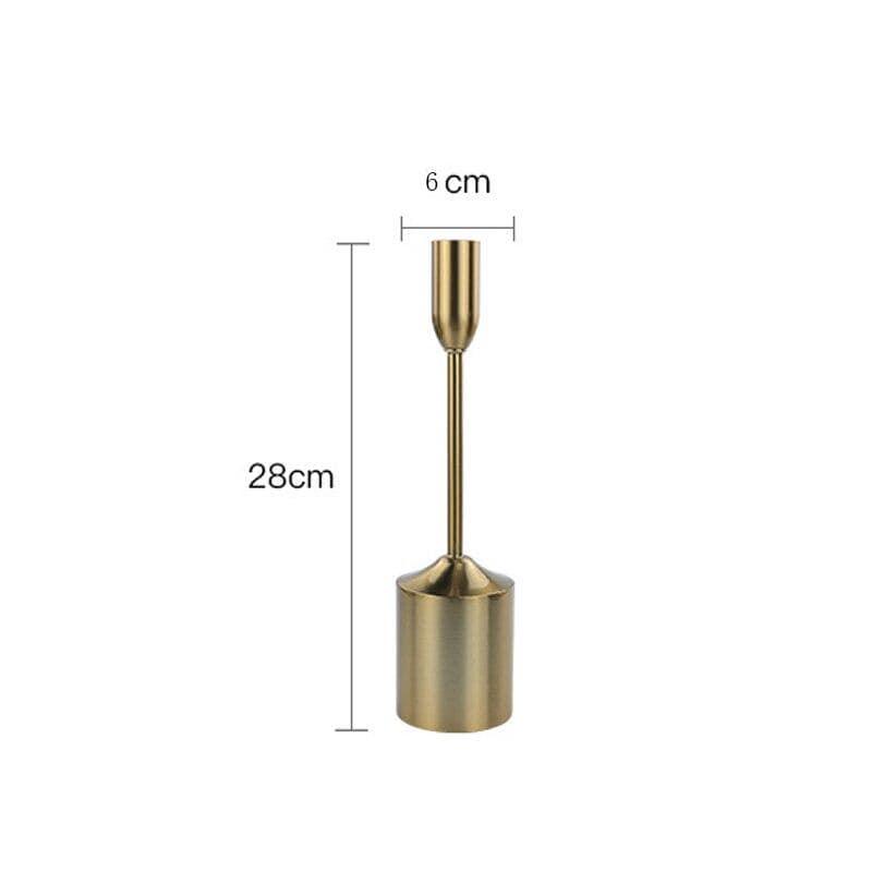 Shop 0 D / China Metal Candlestick Holder Wedding Luxury Table Romantic Decorations New Year Party Pillar Candle Holder Gold Scandinavia Decor Mademoiselle Home Decor