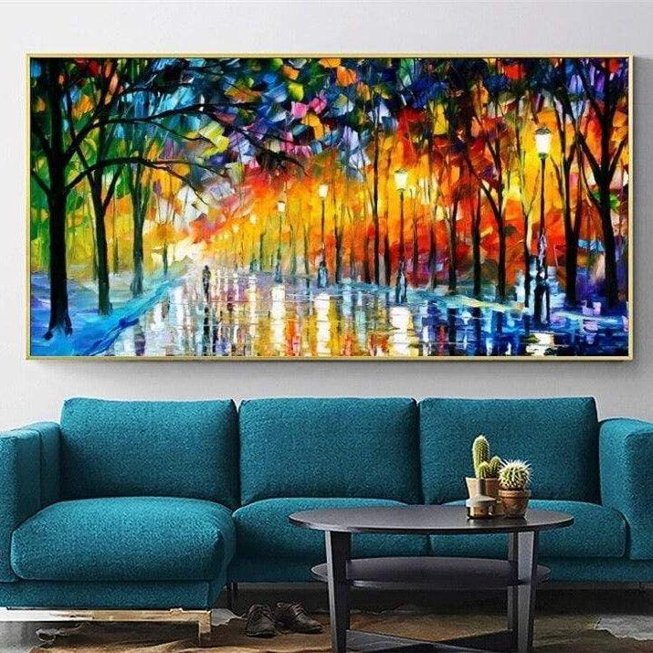 Shop 0 Abstract Landscape Knife Art Painitngs On the Wall Art Canvas Pictures Modern Art Posters And Prints For Bed Room Wall Cuadros Mademoiselle Home Decor