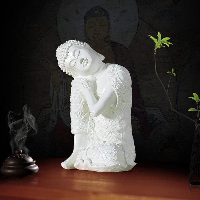 Shop 0 8058 BUF Buddhism Adornment Buddha Tathagata Statue Thailand Yoga Mandala Buddha Sculptures Resin Craft Amitabha Buddha Statue Mademoiselle Home Decor