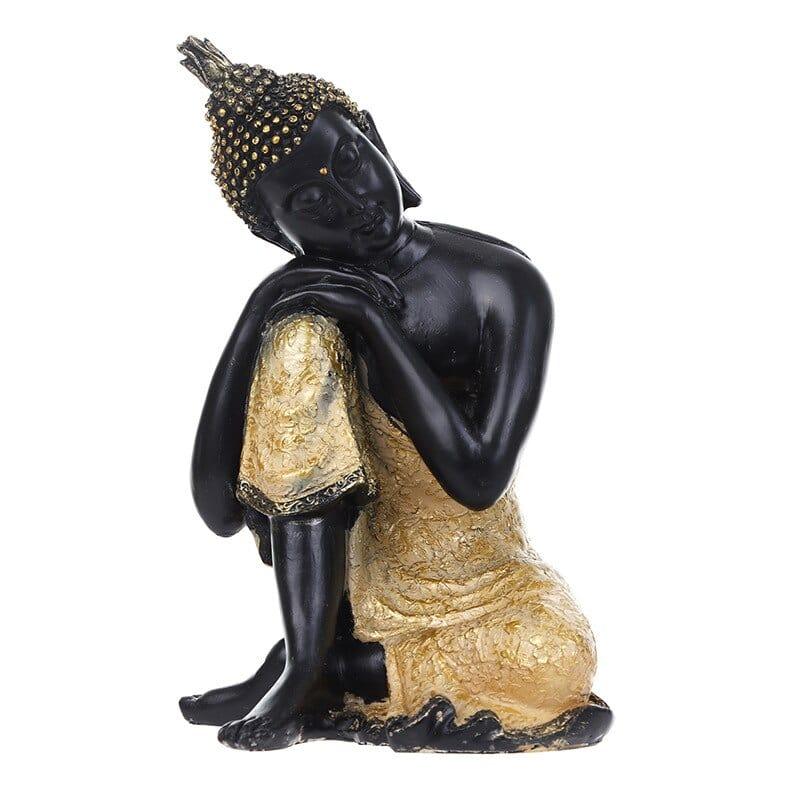 Shop 0 8057 BUF Buddhism Adornment Buddha Tathagata Statue Thailand Yoga Mandala Buddha Sculptures Resin Craft Amitabha Buddha Statue Mademoiselle Home Decor