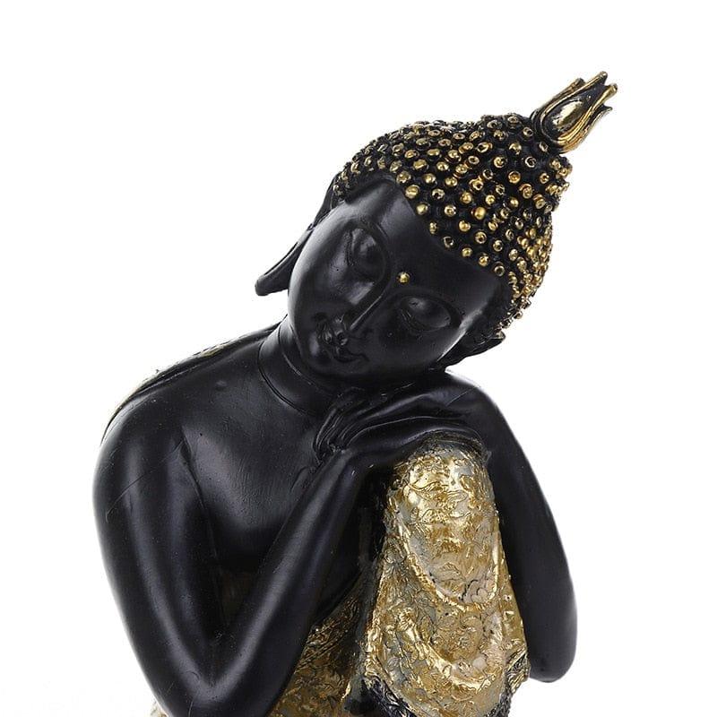 Shop 0 BUF Buddhism Adornment Buddha Tathagata Statue Thailand Yoga Mandala Buddha Sculptures Resin Craft Amitabha Buddha Statue Mademoiselle Home Decor