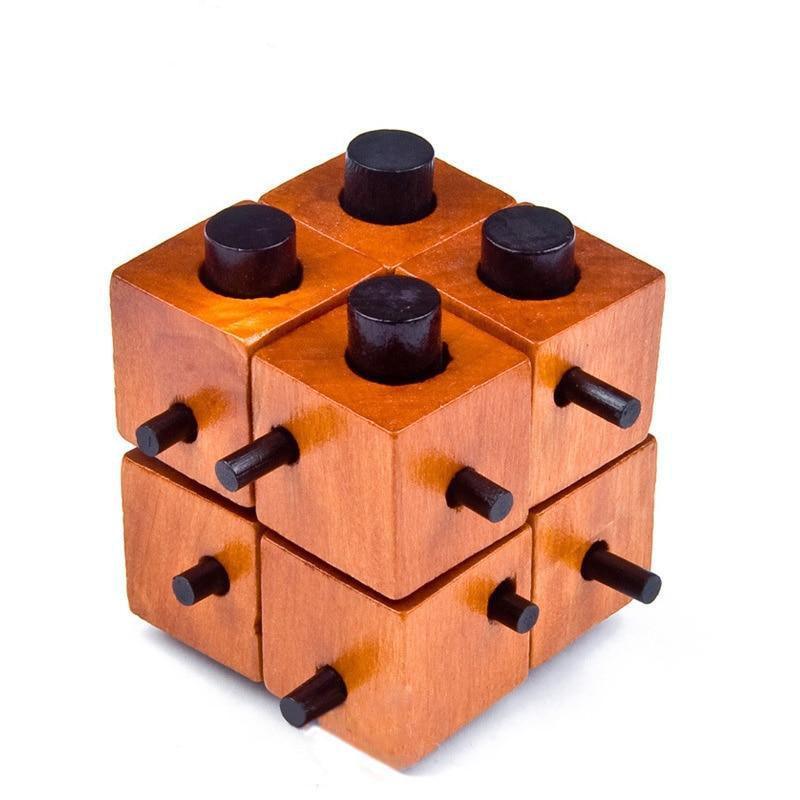 Shop 0 Eight Block Lock Equilibrium Wooden Cube Puzzle Mademoiselle Home Decor