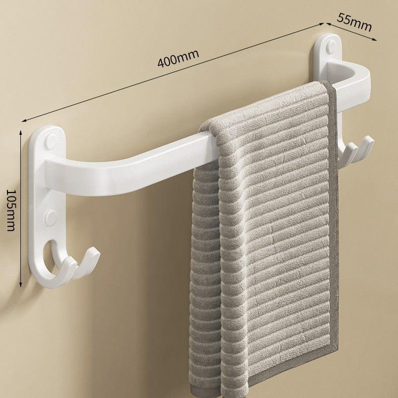 Shop 0 40cm Medium White Ernest Bathroom Towel Rack Mademoiselle Home Decor