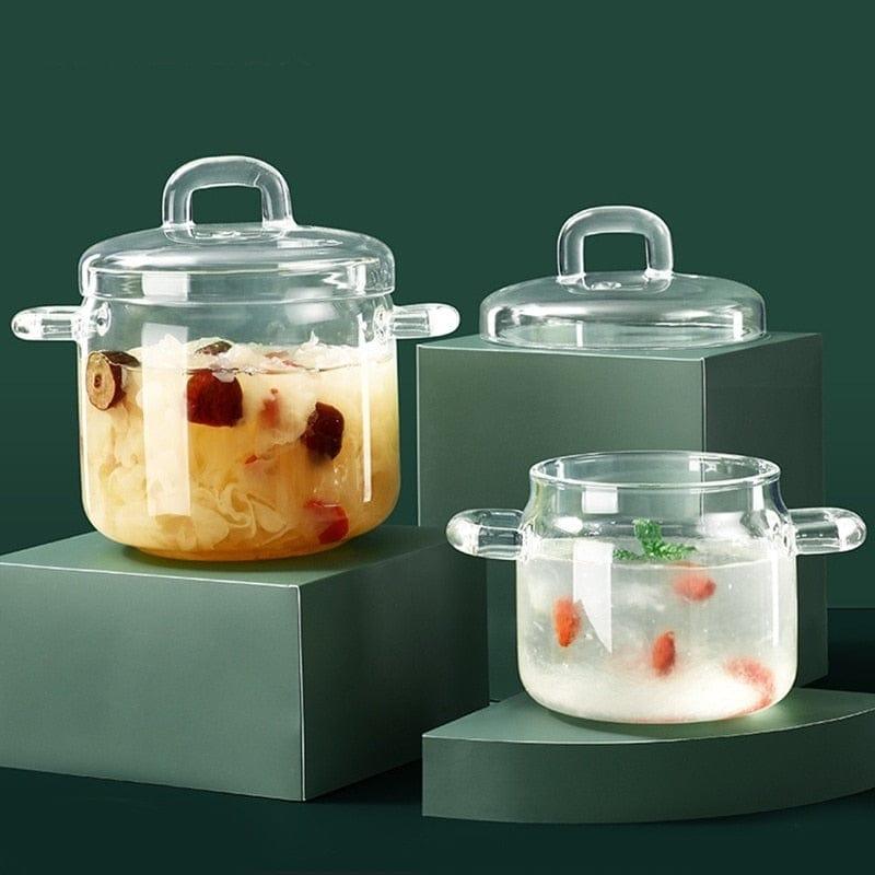 Shop 0 Glass Small Stew Pot Water-proof Transparent Cover Soup Cup Soup Bowl Bird's Nest Stew Bowl Open Flame Home Kitchen Supplies Mademoiselle Home Decor