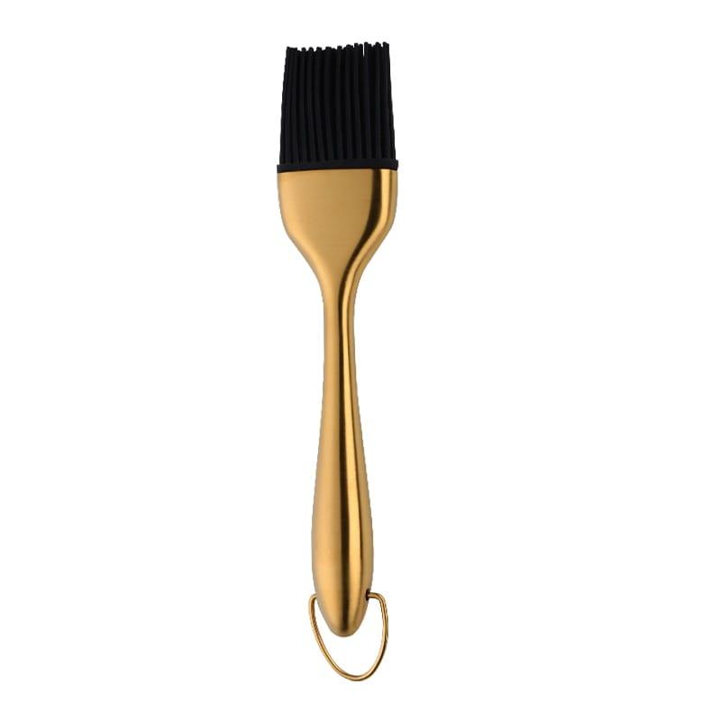 Shop 0 Gold 1 Pcs Oil Brushes Stainless Steel Silicone Kitchen BBQ Grilling Baking Cooking Brushes Barbecue Cooking Tools Mademoiselle Home Decor