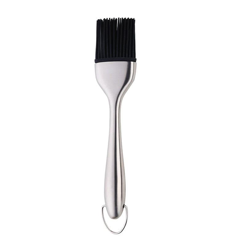 Shop 0 Silver 1 Pcs Oil Brushes Stainless Steel Silicone Kitchen BBQ Grilling Baking Cooking Brushes Barbecue Cooking Tools Mademoiselle Home Decor