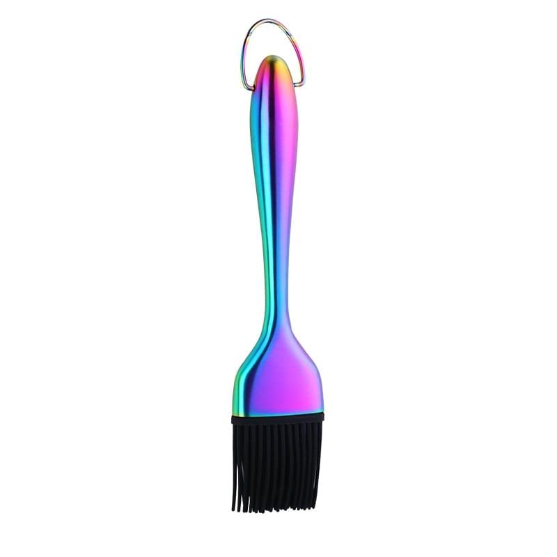 Shop 0 Rainbow NO.0 1 Pcs Oil Brushes Stainless Steel Silicone Kitchen BBQ Grilling Baking Cooking Brushes Barbecue Cooking Tools Mademoiselle Home Decor