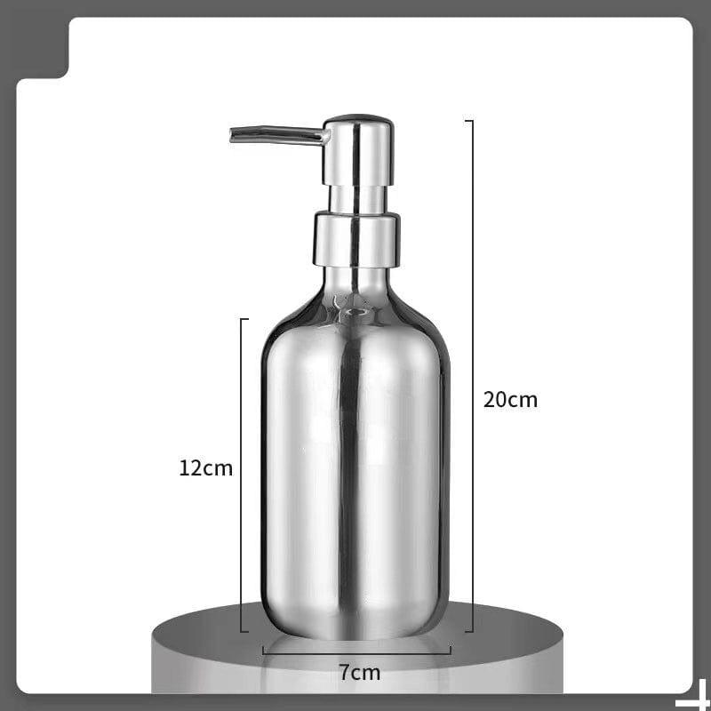 Shop 0 500/300ml Silver Plating Soap Sanitizer Bottle Refillable Shampoo Shower Gel Soap Dispenser for Bathroom Kitchen Accessories Mademoiselle Home Decor