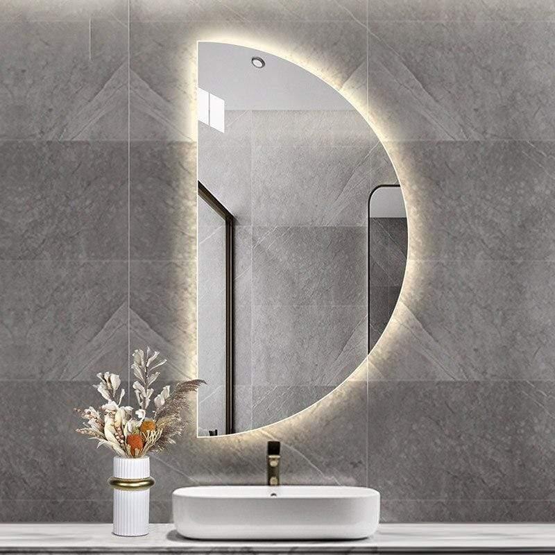 Shop 0 Light Big Size Mirror Decoration Accessories House Wall Large Make Up Mirror Room Vanity Decor Nordic Espelho Cosmetics HX50DM Mademoiselle Home Decor