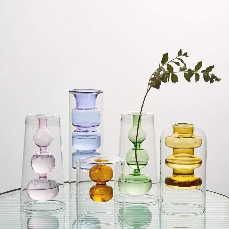 Shop 0 Nordic Decoration Home Glass Vase Living Room Decoration Home Decor Hydroponic Transparent Glass Container Tabletop Vases Modern Mademoiselle Home Decor