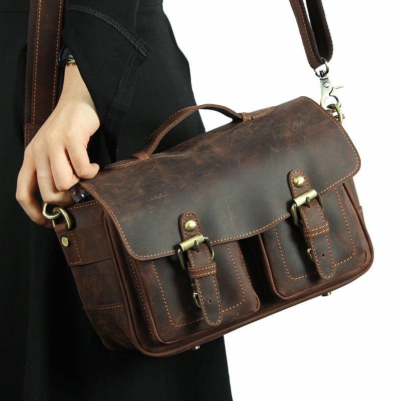 Shop Dark Brown Florence Camera Shoulder Bag Mademoiselle Home Decor