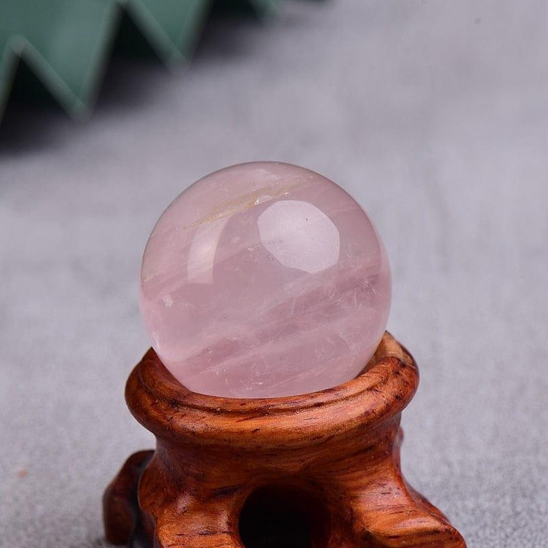 Shop 0 rose quartz / 25-30mm 1PC Natural Dream Amethyst Ball Polished Globe Massaging Ball Reiki Healing Stone Home Decoration Exquisite Gifts Souvenirs Gift Mademoiselle Home Decor