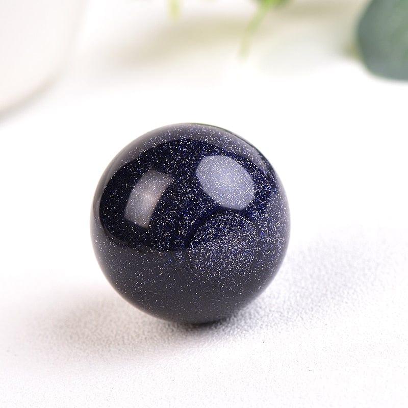 Shop 0 blue sand / 25-30mm 1PC Natural Dream Amethyst Ball Polished Globe Massaging Ball Reiki Healing Stone Home Decoration Exquisite Gifts Souvenirs Gift Mademoiselle Home Decor