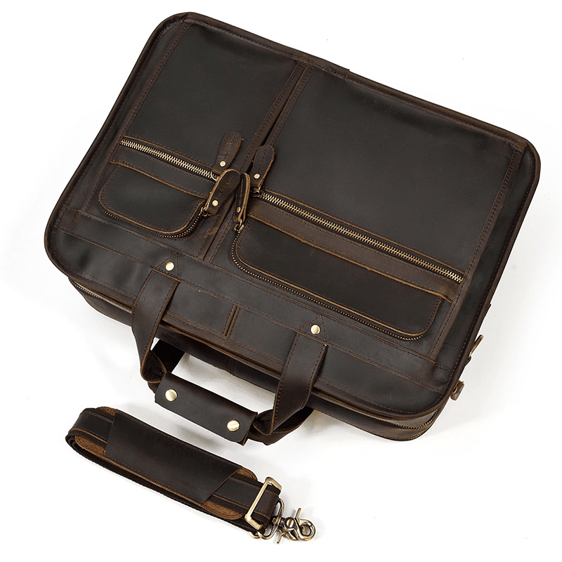 Shop 0 Galliano Dark Brown Briefcase Mademoiselle Home Decor