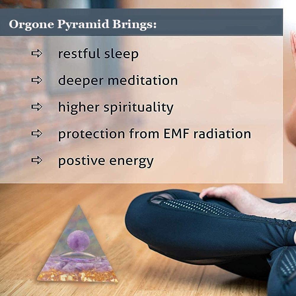 Shop 0 Orgone Pyramid Amethyst Peridot Healing Crystal Energy Orgonite Pyramide Emf Protection Meditation Tool Quartz Home Decor Crafts Mademoiselle Home Decor