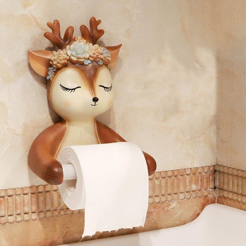 Shop 0 Decorative Deer Toilet Paper Holder Towel Rack Wall Mounted Bathroom Kitchen Roll Paper Holder Tissue Rack Mademoiselle Home Decor