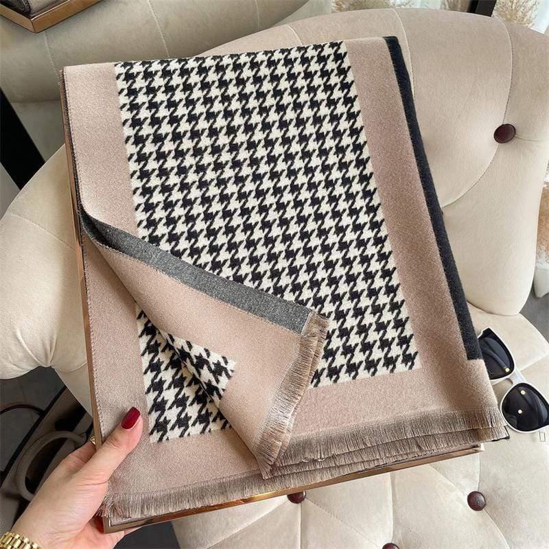 Shop 0 Mademoiselle's Exclusive Gerome Houndstooth Scarf Mademoiselle Home Decor