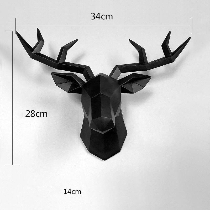 Shop 0 2 Home Decoration Accessories,3D Deer Head,Statue,Sculpture,Wall Decor,Animal Figurine Miniature,Modern,Living Room,Decorative Art Mademoiselle Home Decor