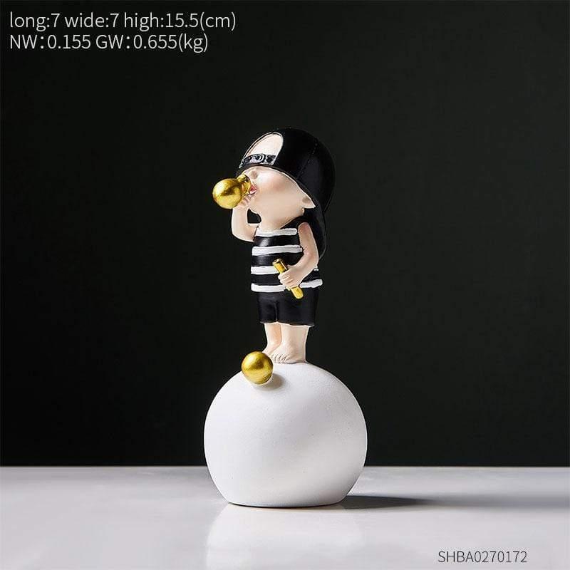 Shop 200042147 Boy in Black Gigi Sculpture Mademoiselle Home Decor