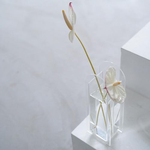 Shop 0 Clear Slim Acrylic Vase Dazzle Colorful Flower Vase Decoration Ornaments Small Vase Creativity Home Decoration Mademoiselle Home Decor