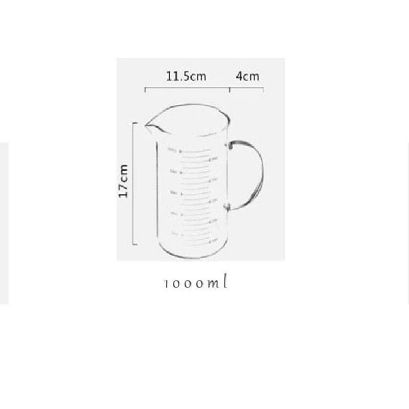 Shop 0 1000ml Glass Measuring Jug Mademoiselle Home Decor