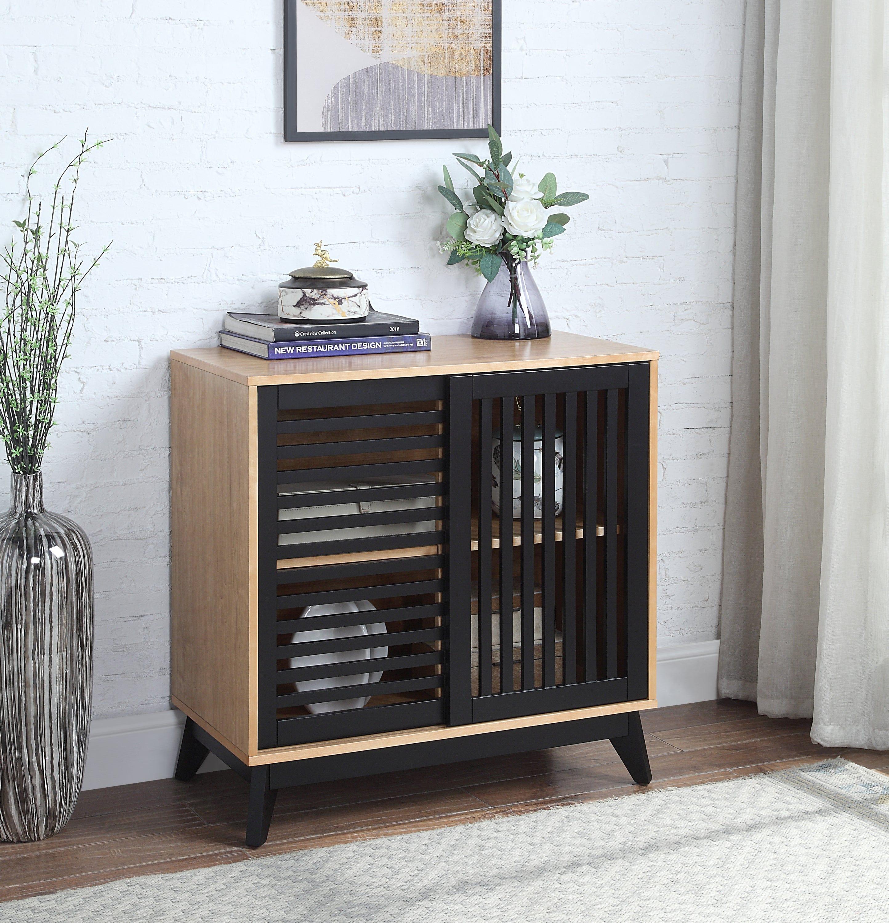 Shop ACME Gamaliel Console Table in Oak & Espresso Finish AC00856 Mademoiselle Home Decor