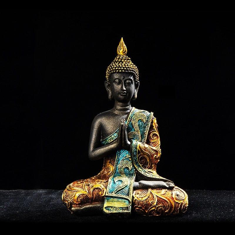 Shop 0 Buddha Statue Large Thailand Buda Buddha Sculpture Green Resin Hand Made Buddhism Hindu Fengshui Figurine Meditation Home Decor Mademoiselle Home Decor