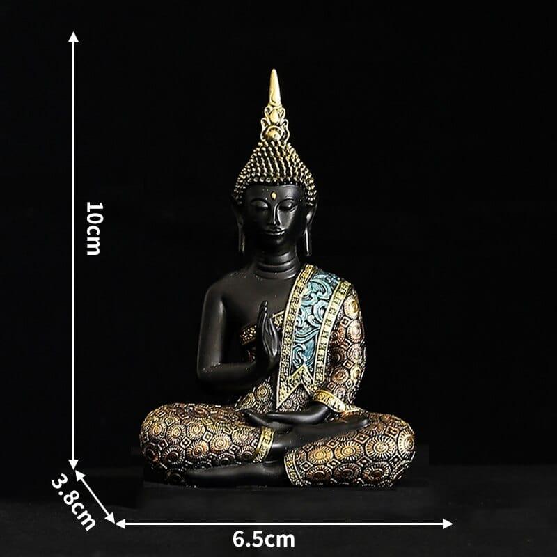 Shop 0 10cm Buddha Statue Large Thailand Buda Buddha Sculpture Green Resin Hand Made Buddhism Hindu Fengshui Figurine Meditation Home Decor Mademoiselle Home Decor