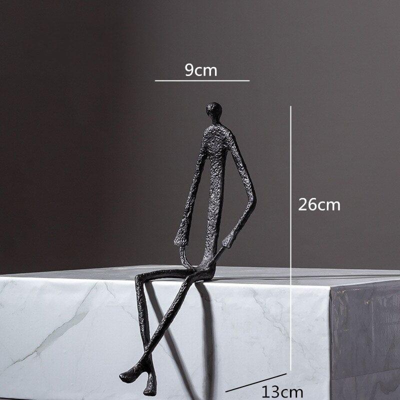 Shop 0 C Modern abstract metal figure ornaments Black wrought iron figure sculpture Irregular movement crafts ornaments Home Decoration Mademoiselle Home Decor