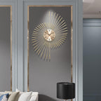 Shop 0 Large Luxury Gold Modern Design Wall Clock Electronic Europe Style Wall Clock Living Room Orologio Da Parete Home Decoration Mademoiselle Home Decor