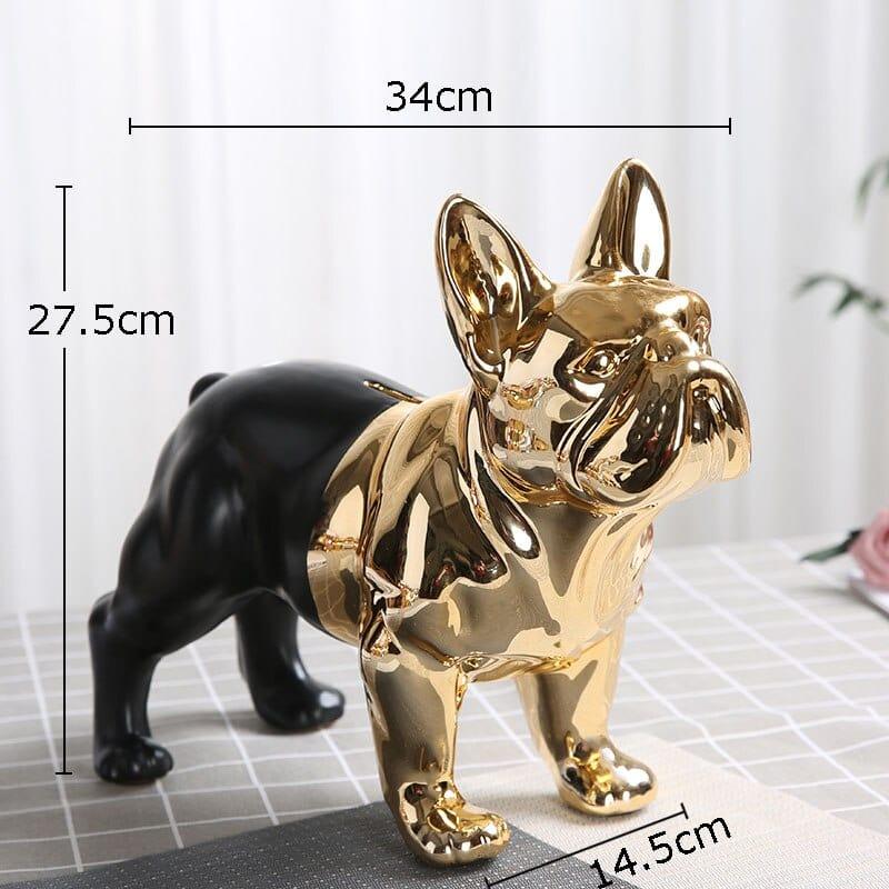 Shop 0 B-black-gold Gusteau Dog Sculpture Mademoiselle Home Decor