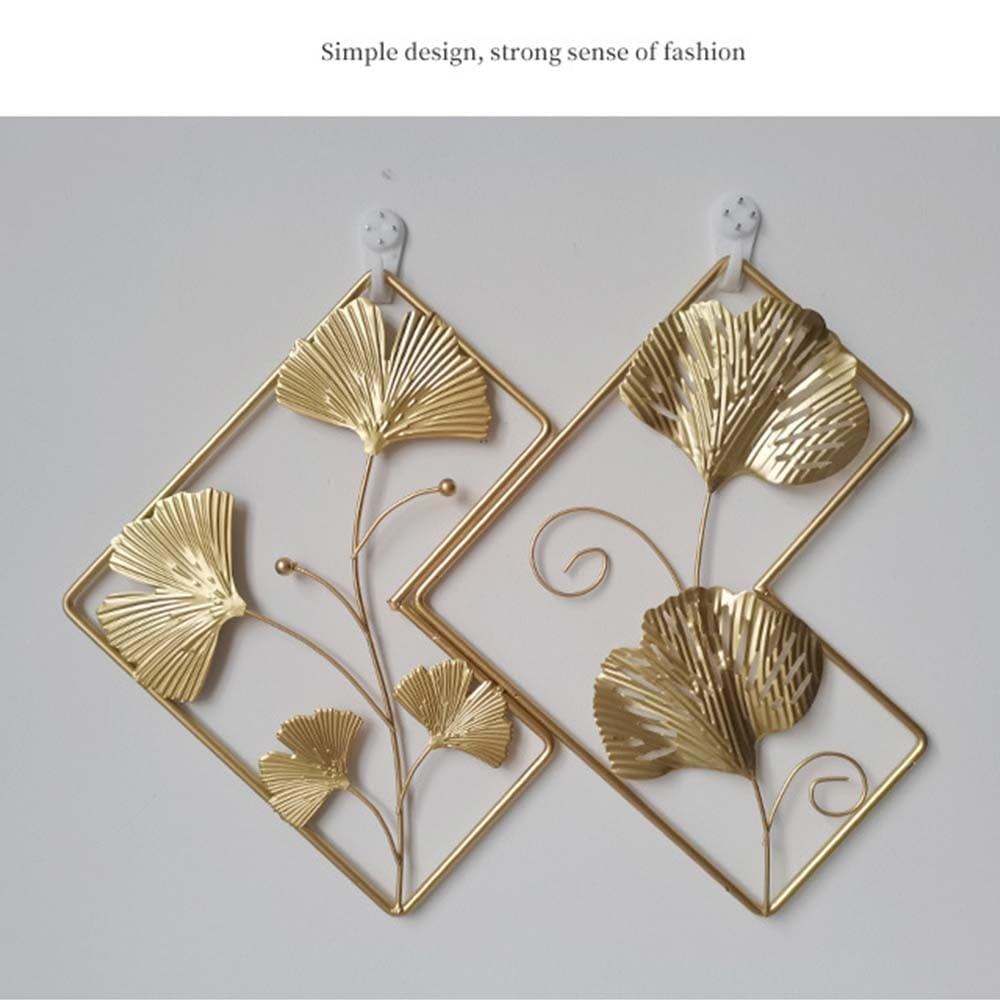 Shop 0 Nordic Leaf Shape Wall Decor Iron Light Luxury Gold Palm Maple Leaf Wall Hanging Pendant Ornaments Home Decoration Accessories Mademoiselle Home Decor