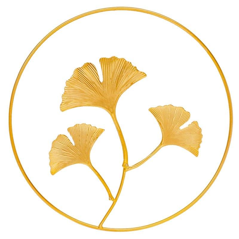 Shop 0 24x24cm Nordic Leaf Shape Wall Decor Iron Light Luxury Gold Palm Maple Leaf Wall Hanging Pendant Ornaments Home Decoration Accessories Mademoiselle Home Decor
