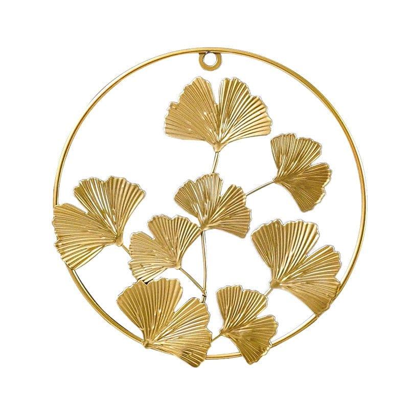 Shop 0 21x21cm Nordic Leaf Shape Wall Decor Iron Light Luxury Gold Palm Maple Leaf Wall Hanging Pendant Ornaments Home Decoration Accessories Mademoiselle Home Decor