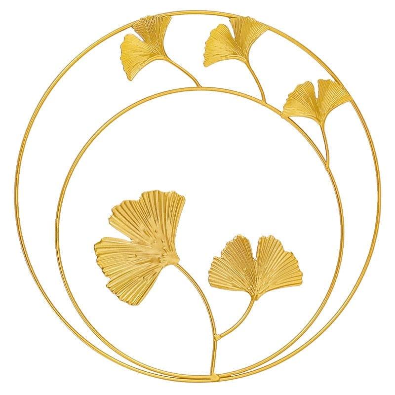 Shop 0 28x28cm Nordic Leaf Shape Wall Decor Iron Light Luxury Gold Palm Maple Leaf Wall Hanging Pendant Ornaments Home Decoration Accessories Mademoiselle Home Decor