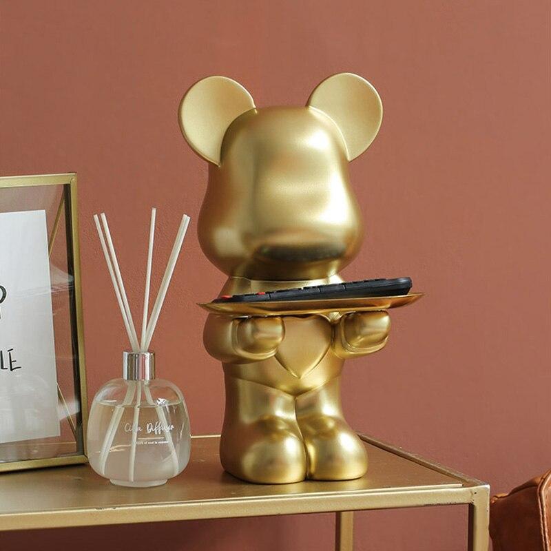 Shop 0 Fashion Bear Figurine Modern Home Decor Porch Key Storage Box Nordic Bedroom Living Room Kid Room Accessories Ornaments Present Mademoiselle Home Decor