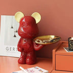 Shop 0 Fashion Bear Figurine Modern Home Decor Porch Key Storage Box Nordic Bedroom Living Room Kid Room Accessories Ornaments Present Mademoiselle Home Decor