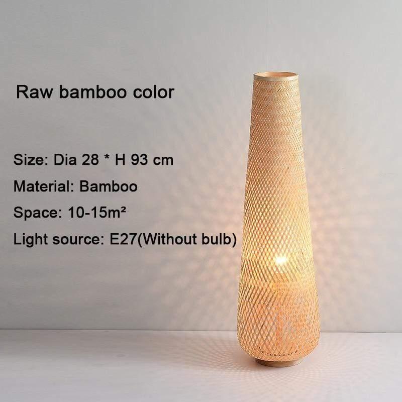 Shop 0 Raw bamboo color Bamboo Weaving Floor Lamps For Living Room Bedroom Bedside Study Decor Led Floor Lamp Modern Homestay Tea Room Corner Floor Lamp Mademoiselle Home Decor
