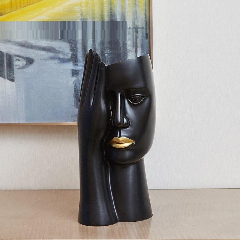 Shop 200001438 Black Haruto Vase Mademoiselle Home Decor