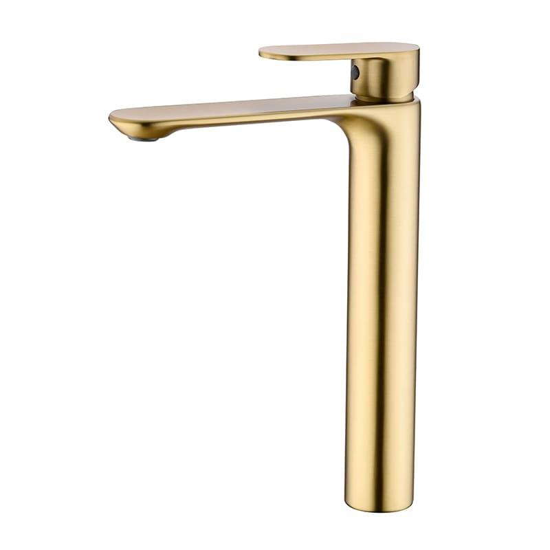 Shop 0 Brushed Gold Faucet / China VGX Bathroom Faucets High Basin Mixer Sink Tall Faucet Gourmet Washbasin Taps Water Tap Hot Cold Tapware Crane Brass Black Gold Mademoiselle Home Decor