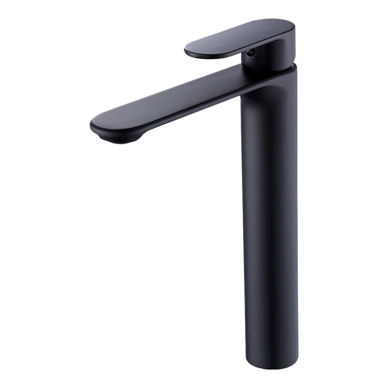 Shop 0 Matt Black Faucet / China VGX Bathroom Faucets High Basin Mixer Sink Tall Faucet Gourmet Washbasin Taps Water Tap Hot Cold Tapware Crane Brass Black Gold Mademoiselle Home Decor