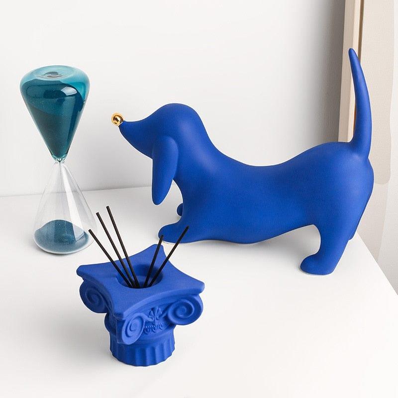 Shop 0 Nordic Luxury Doberman Ceramic Statue Electroplating Home Crafts Desktop Art Ornaments Desktop Porch TV Cabinet Soft Decorations Mademoiselle Home Decor